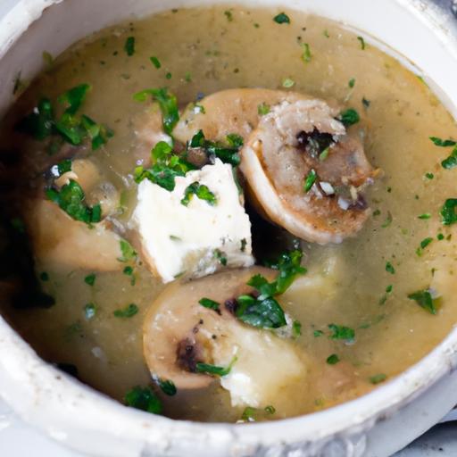 mushroom and brie soup