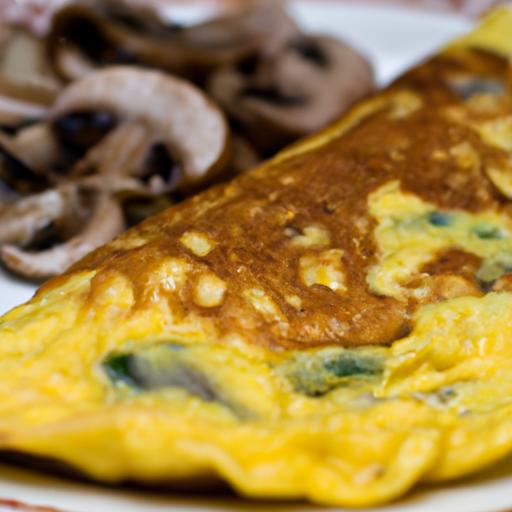 Mushroom and Cheddar Omelette