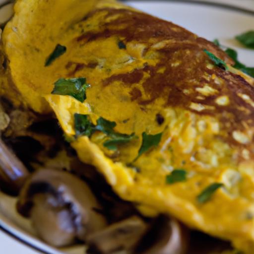 Mushroom and Cheese Omelette