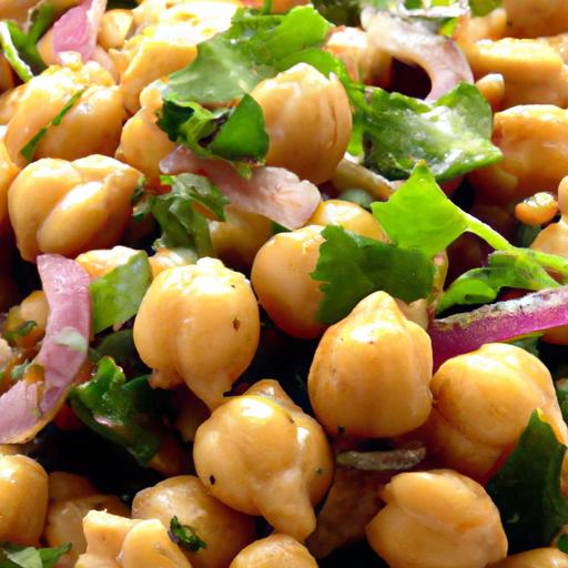 mushroom and chickpea salad