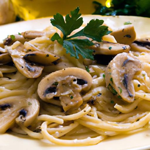 mushroom and garlic pasta