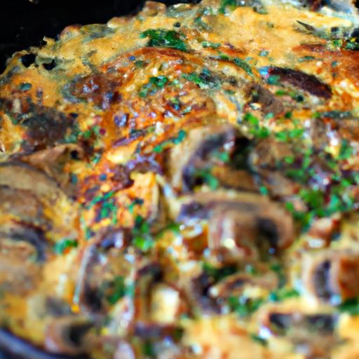 mushroom and herb frittata