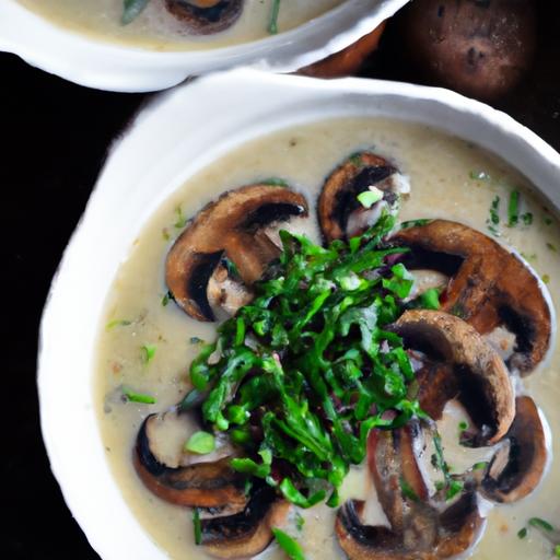 mushroom and leek soup