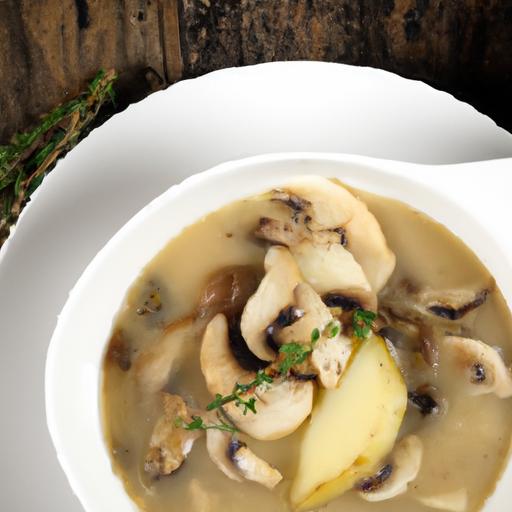 mushroom and parmesan soup