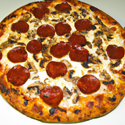 Mushroom and Pepperoni Pizza