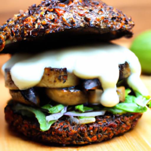 mushroom and quinoa burger