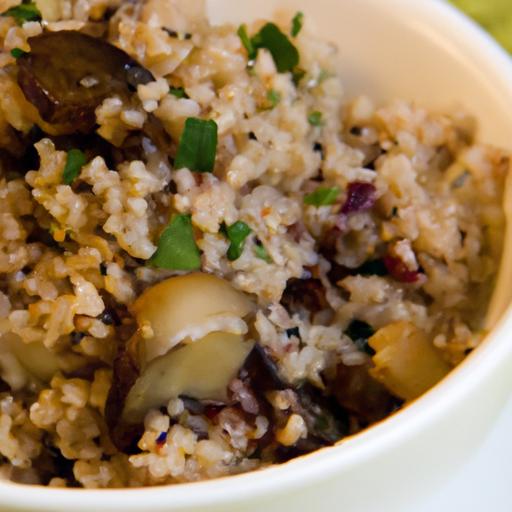 mushroom and quinoa pilaf