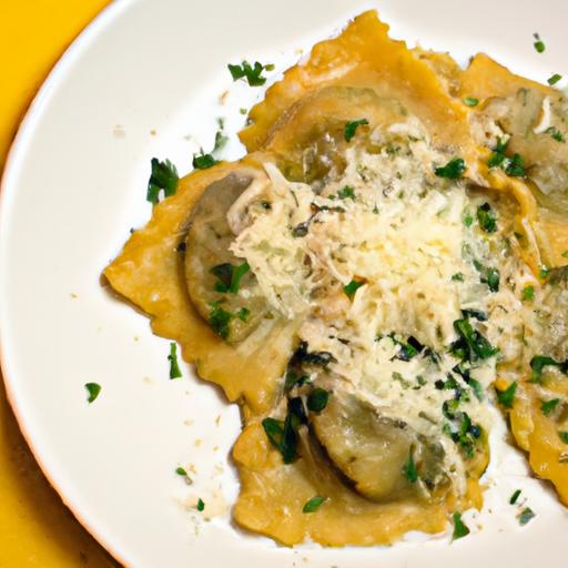 Mushroom and Ricotta Ravioli