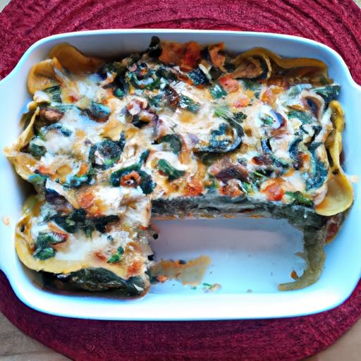 Mushroom and Spinach Lasagna