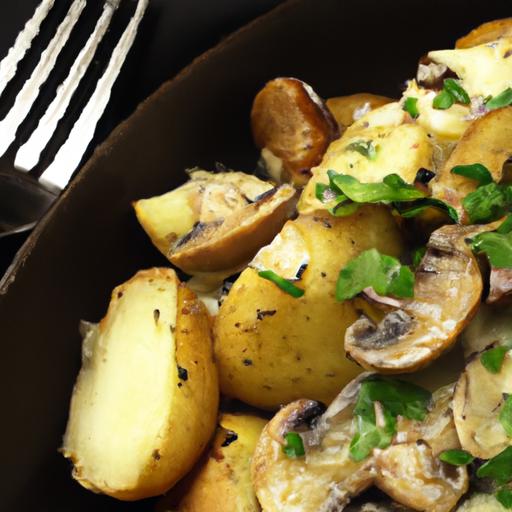 mushroom and swiss country potatoes