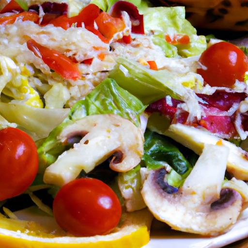 mushroom and tomato salad