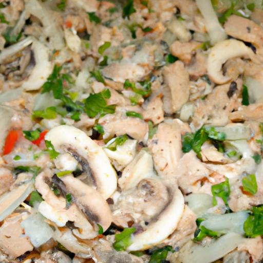 mushroom and tuna salad