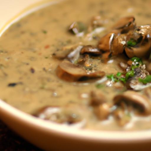 mushroom and wild rice soup