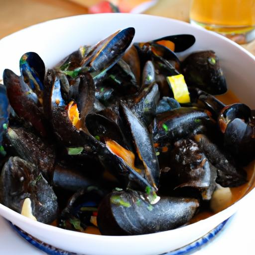 mussels in white wine sauce