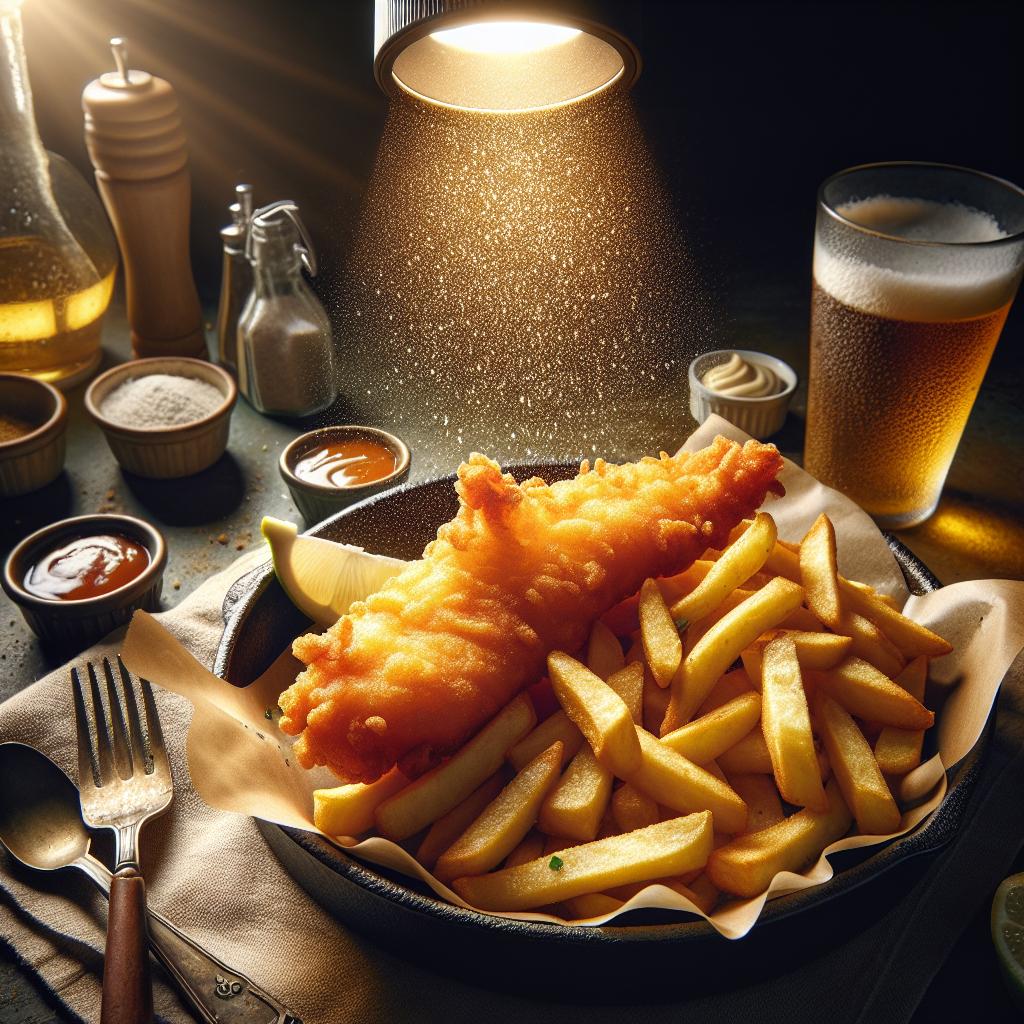 narragansett beer battered fish and chips