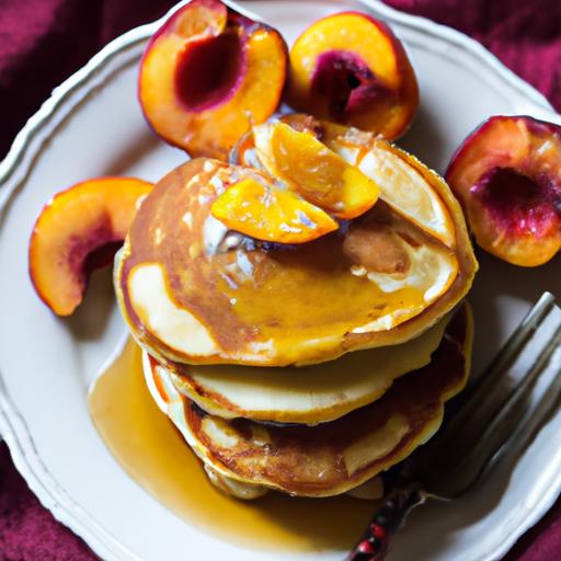 nectarine and apricot pancakes