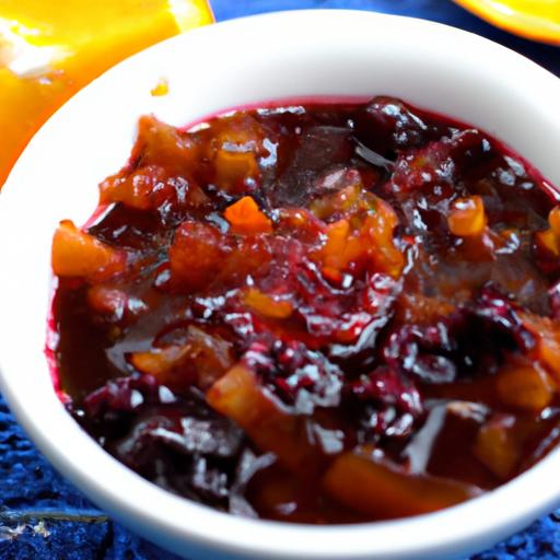 nectarine and blueberry chutney