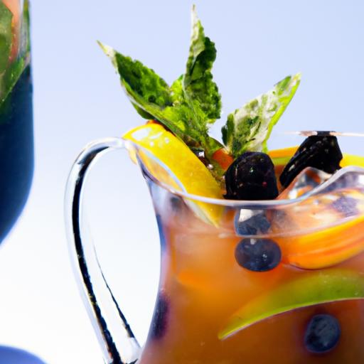 Nectarine and Blueberry Sangria