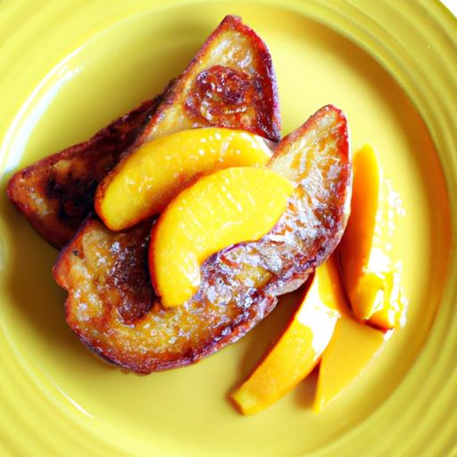 nectarine and mango french toast