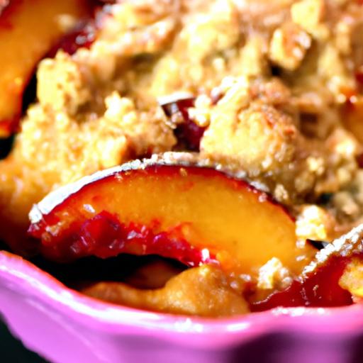 Nectarine and Plum Crisp