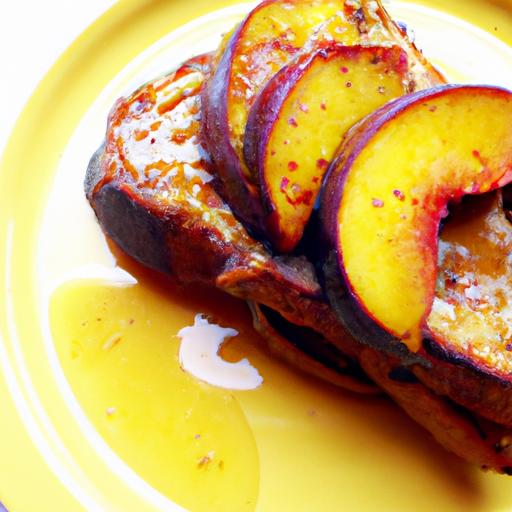 nectarine and plum french toast