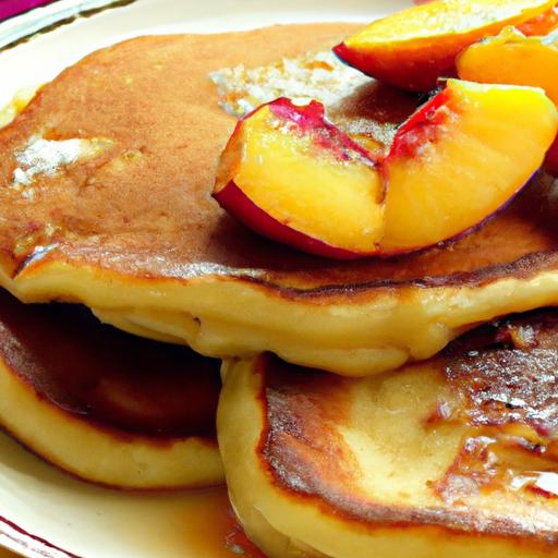 nectarine and plum pancakes