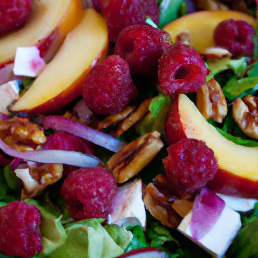 Nectarine and Raspberry Salad