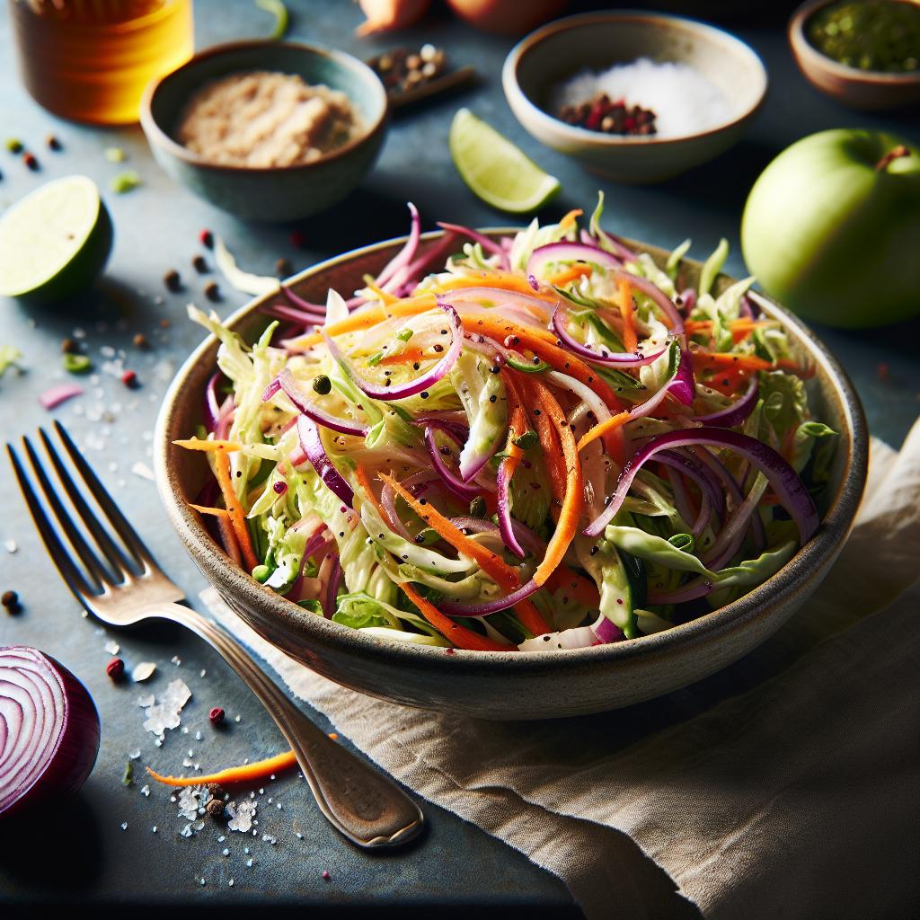 onion and cabbage slaw