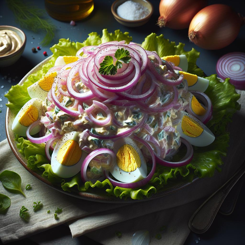 Onion and Egg Salad