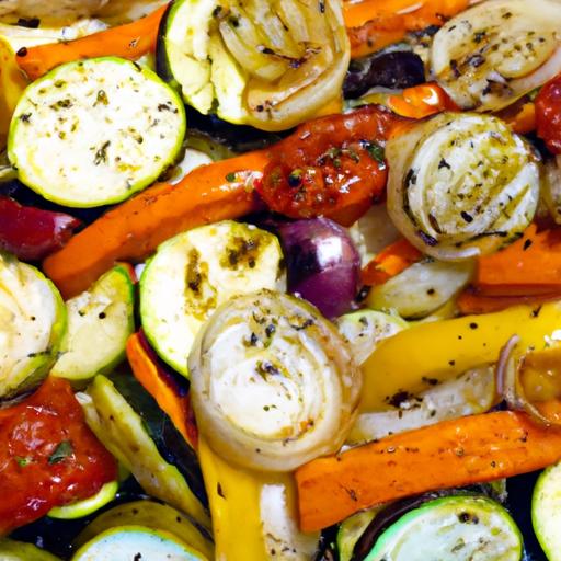 onion and garlic roasted vegetables