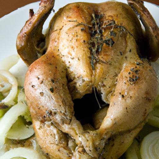 onion and herb roasted chicken