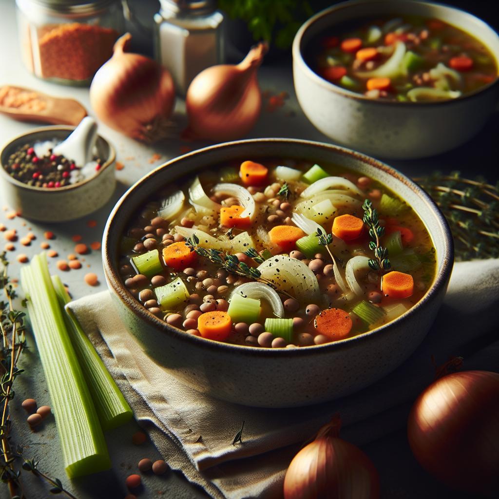 onion and lentil soup