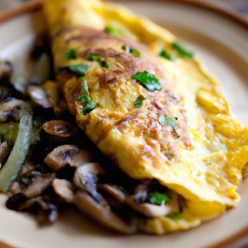 Onion and Mushroom Omelet