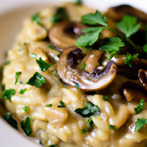 Onion and Mushroom Risotto