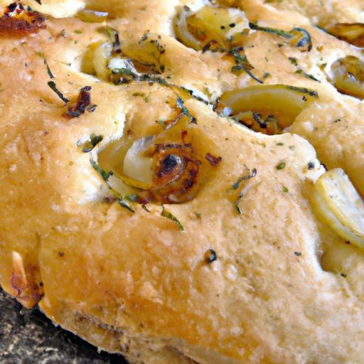 onion and thyme focaccia bread