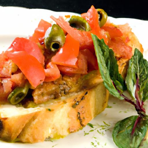 Onion and Tomato Bruschetta