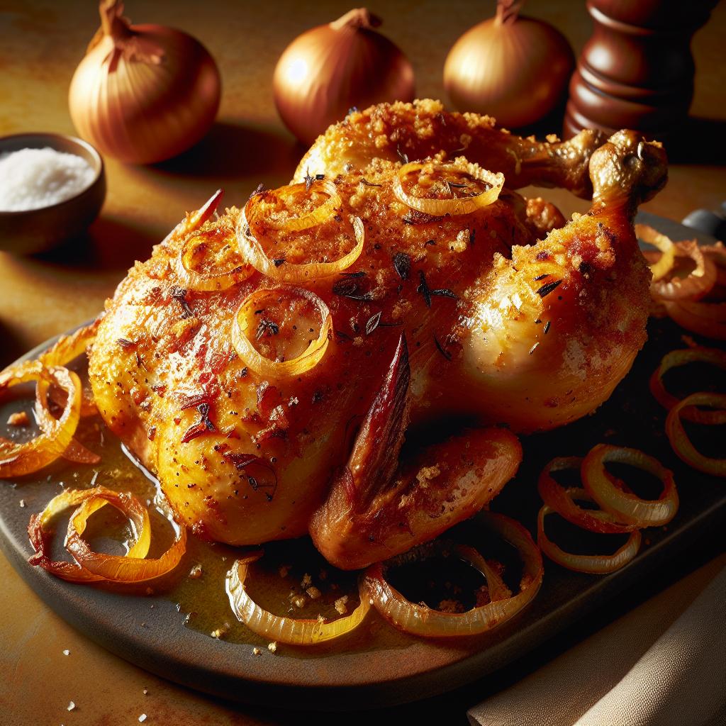 onion baked chicken