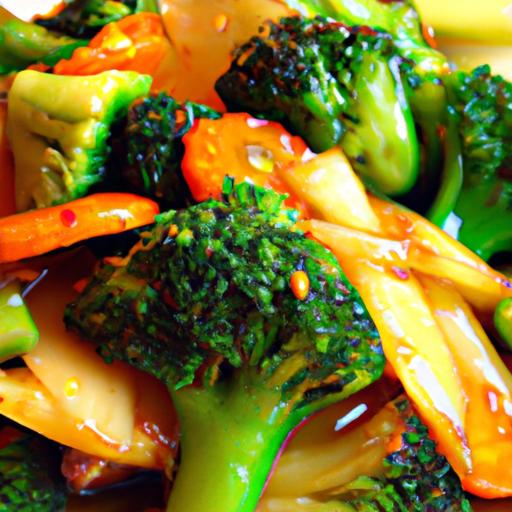 orange and broccoli stir fry