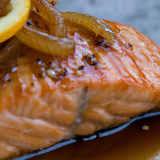 orange and ginger glazed salmon