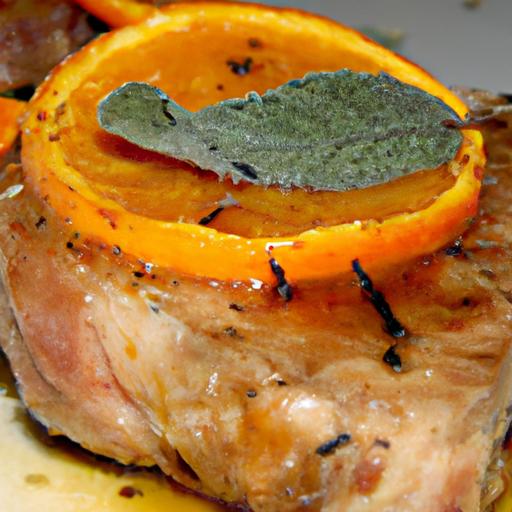 orange and sage pork chops