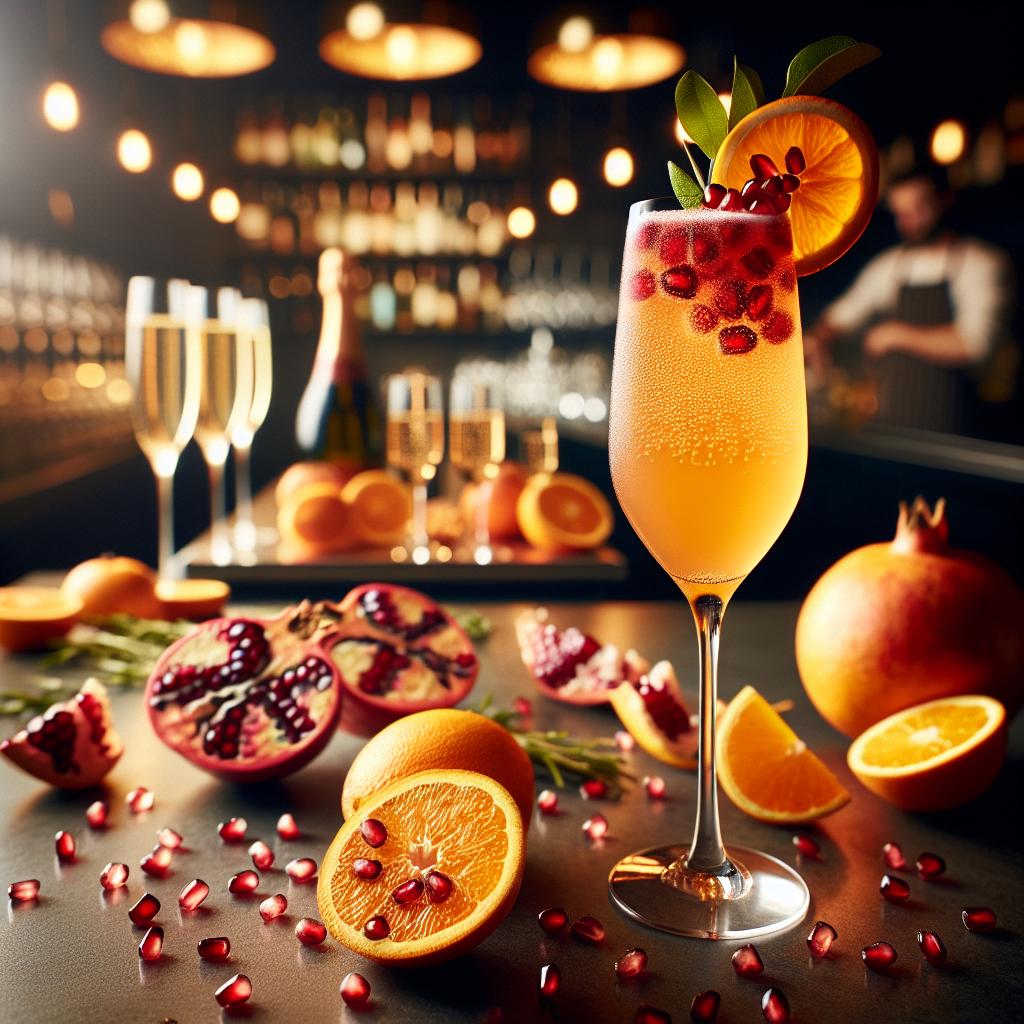 Orange Pomegranate Prosecco