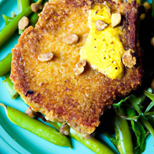 oregano and garlic breaded pork chops