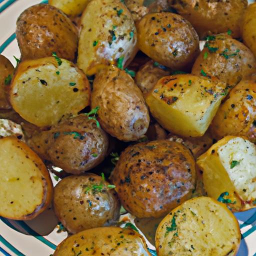 oregano and lemon roasted potatoes