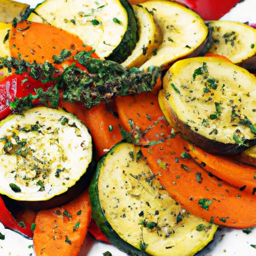 oregano and lemon roasted vegetables