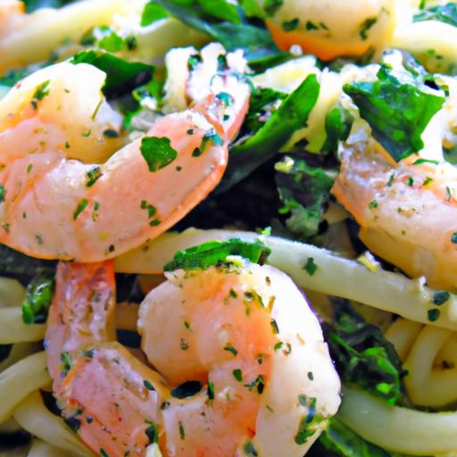 Oregano and Lemon Shrimp Scampi