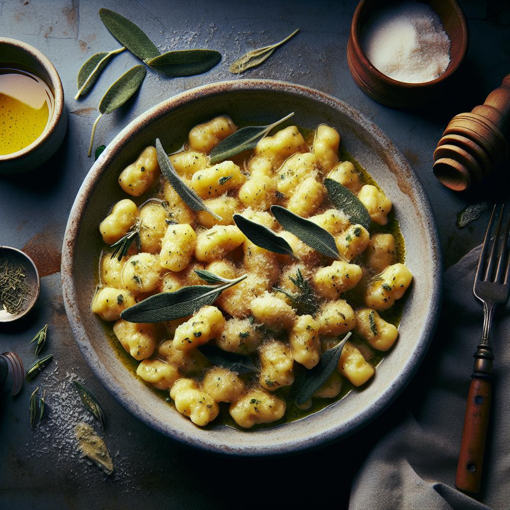 ossola style gnocchi with sage butter sauce