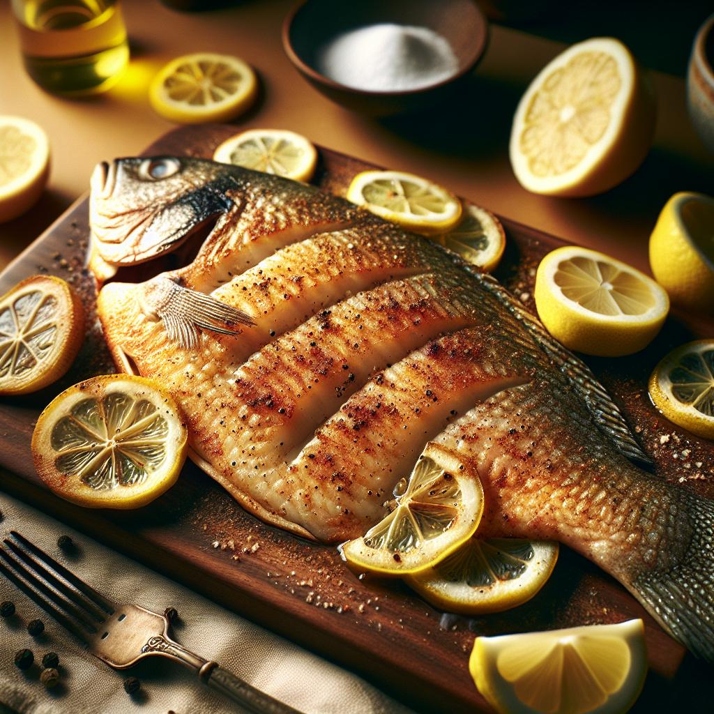 Oven Baked Tilapia with Lemon Pepper