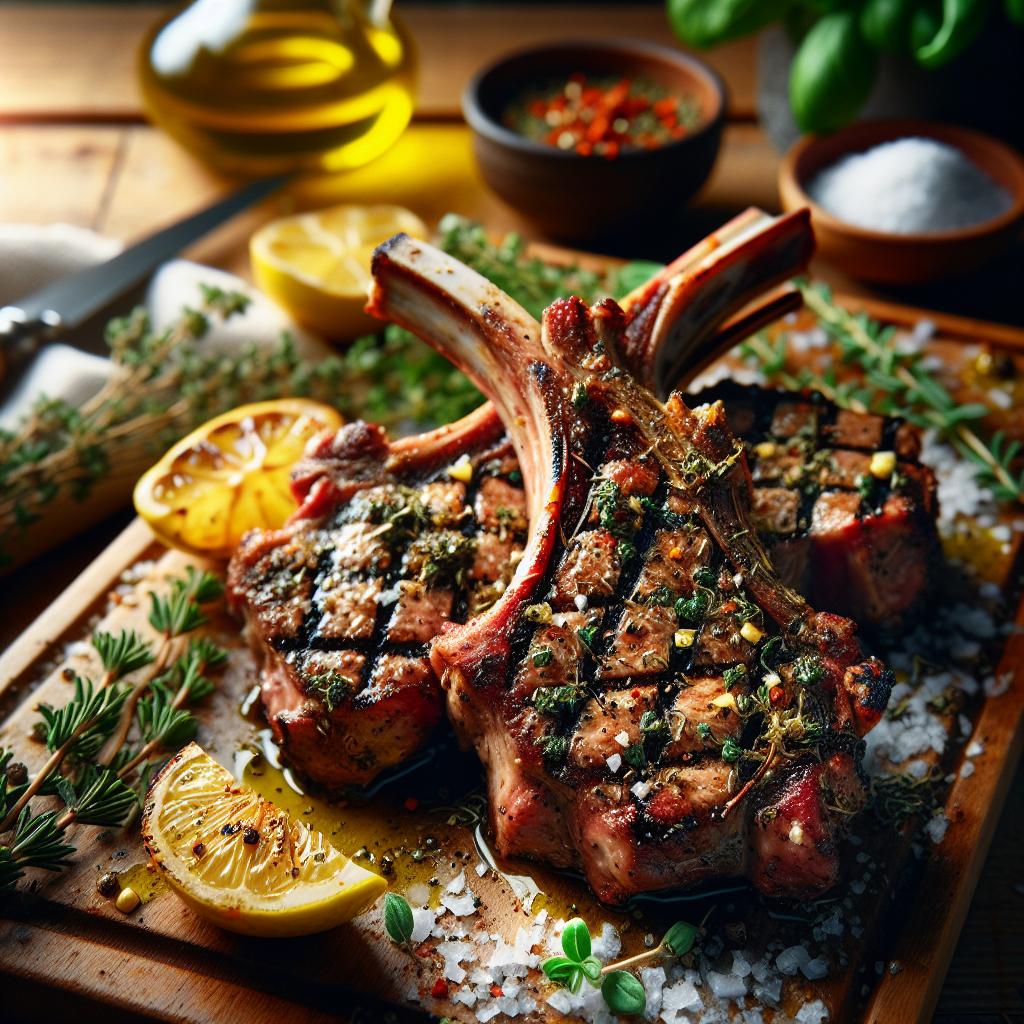 paidakia (grilled lamb chops)