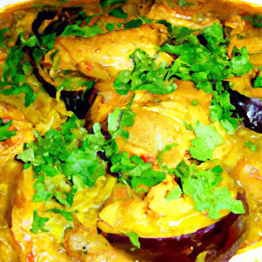 palestinian chicken and eggplant curry