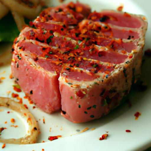 pan seared tuna steak